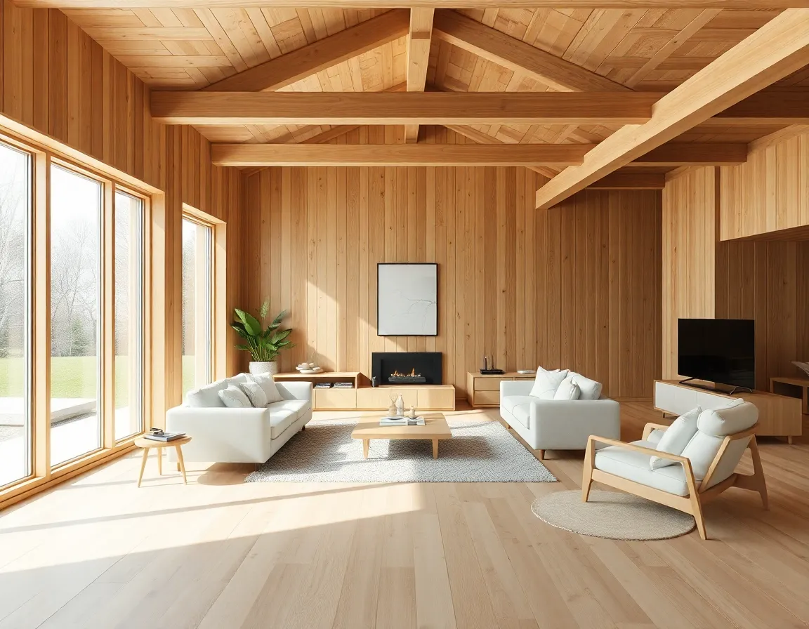 Exposed CLT timber interior